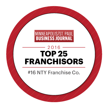MSP Business Journal logo for NTY #16 top ranked franchisors